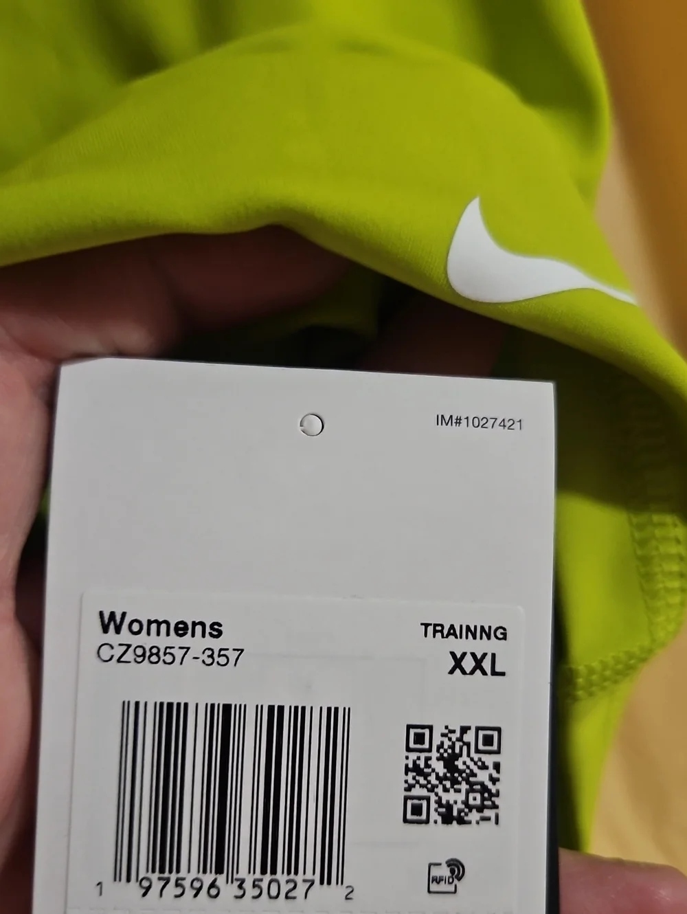 Nike Women’s Pro 3” Shorts: GREEN: NEW WITH TAGS: SIZE XXL